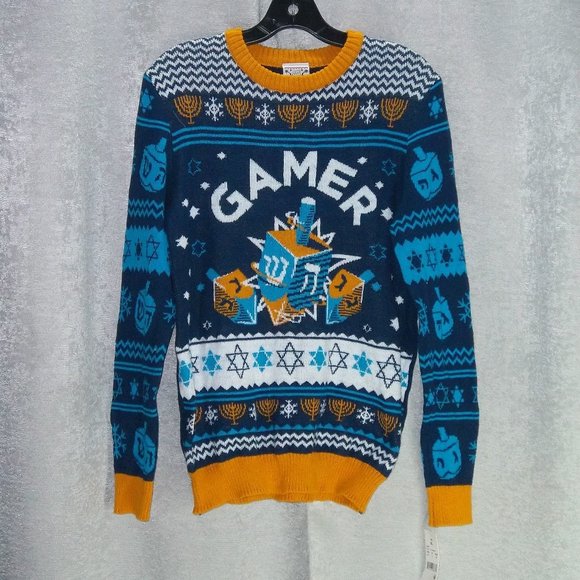 gamer dreidel sweater
